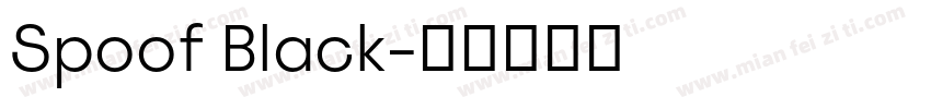 Spoof Black字体转换